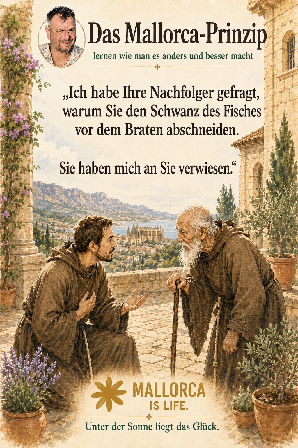 Serie 5: Junger Mönch im Gespräch mit dem alten Bruder — Sie haben mich an Sie verwiesen