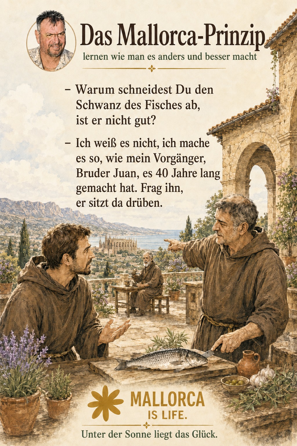 Serie 3: Der Koch verweist auf seinen Vorgänger Bruder Juan